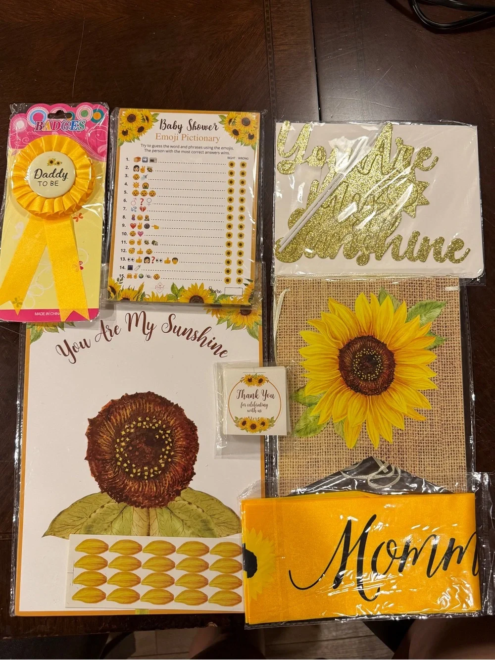 Sunflower Baby Shower Decorations